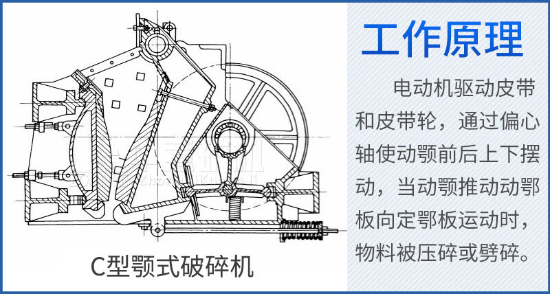 C型顎式破碎機工作原理